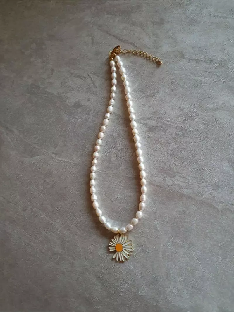 Blancchouette - Korean Women Fashion - #thelittlethings - Daisy Necklace