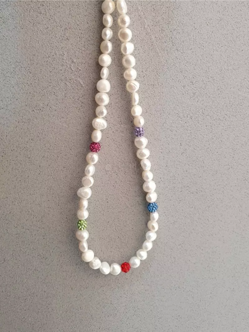 Blancchouette - Korean Women Fashion - #thelittlethings - Pearl 8 Necklace