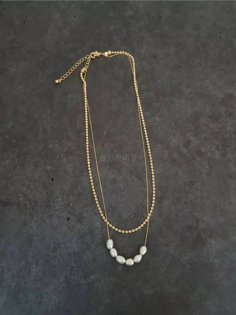Blancchouette - Korean Women Fashion - #thelittlethings - Rose 7 Necklace - 3