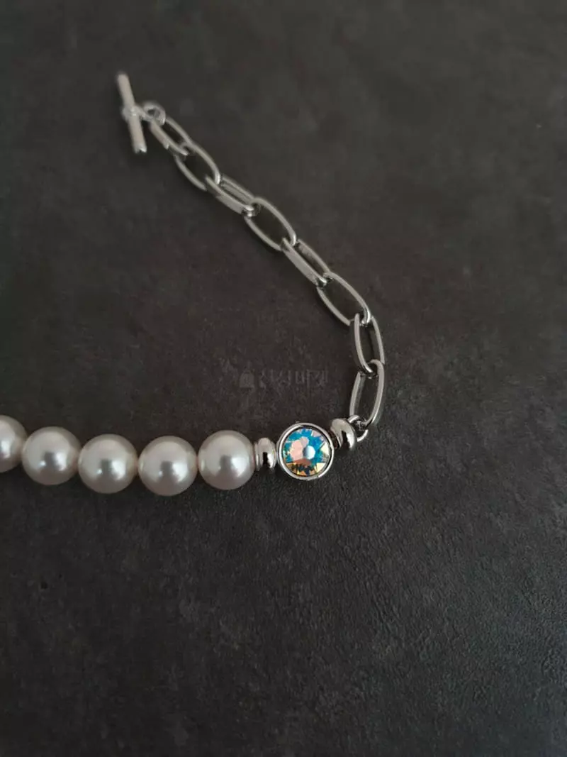 Blancchouette - Korean Women Fashion - #vintageinspired - Swal Pearl Bracelet - 3