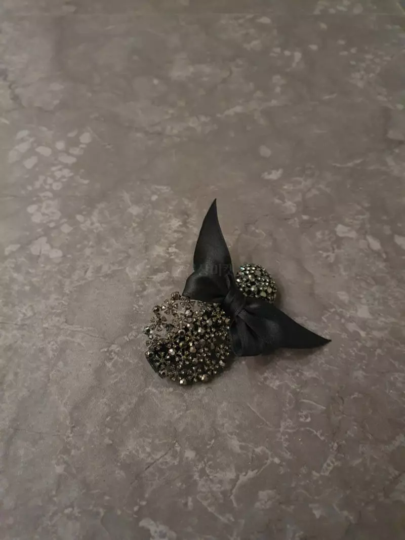 Blancchouette - Korean Women Fashion - #vintageinspired - Black Hair Pins - 2