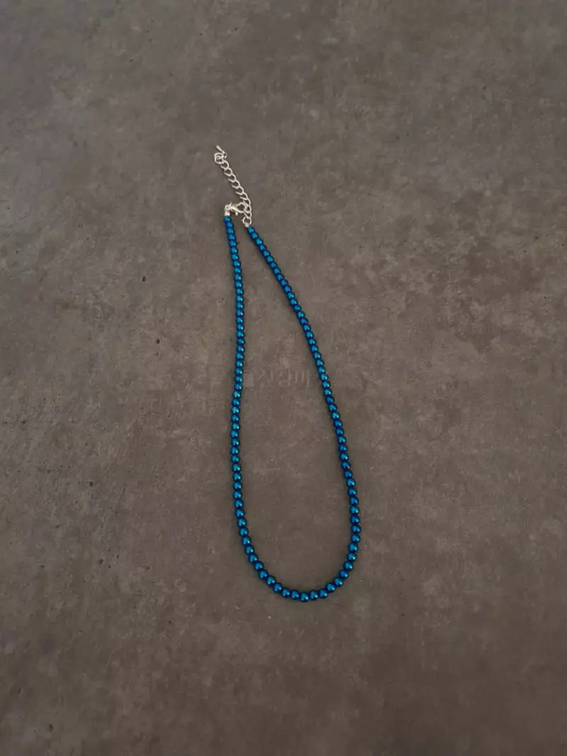 Blancchouette - Korean Women Fashion - #vintageinspired - Hematite Necklace - 3