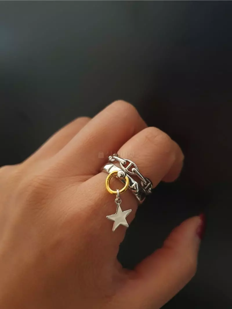 Blancchouette - Korean Women Fashion - #womensfashion - Er Ring - 4