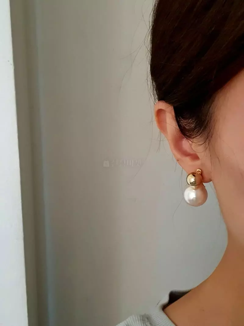 Blancchouette - Korean Women Fashion - #vintageinspired - Pearl 7 Earring - 3