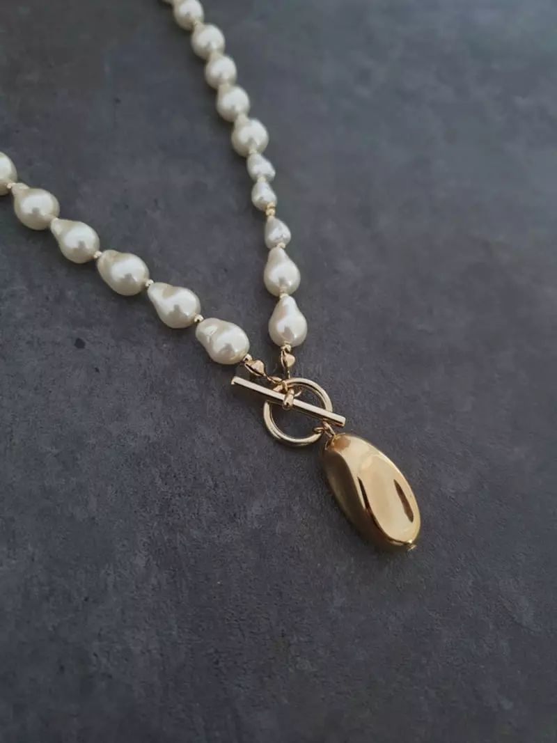 Blancchouette - Korean Women Fashion - #vintageinspired - Mew 6 Necklace - 2