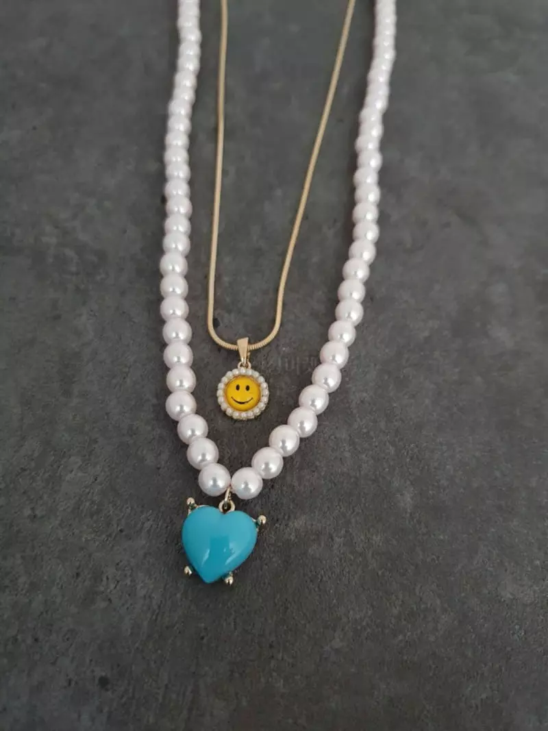 Blancchouette - Korean Women Fashion - #womensfashion - Heart 13 Necklace - 3