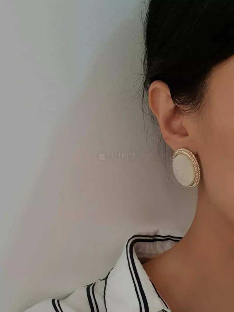 Blancchouette - Korean Women Fashion - #momslook - Can 2 Earring - 4