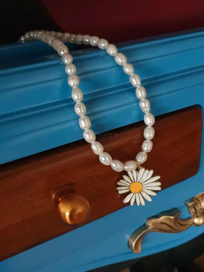 Blancchouette - Korean Women Fashion - #womensfashion - Daisy Necklace - 3