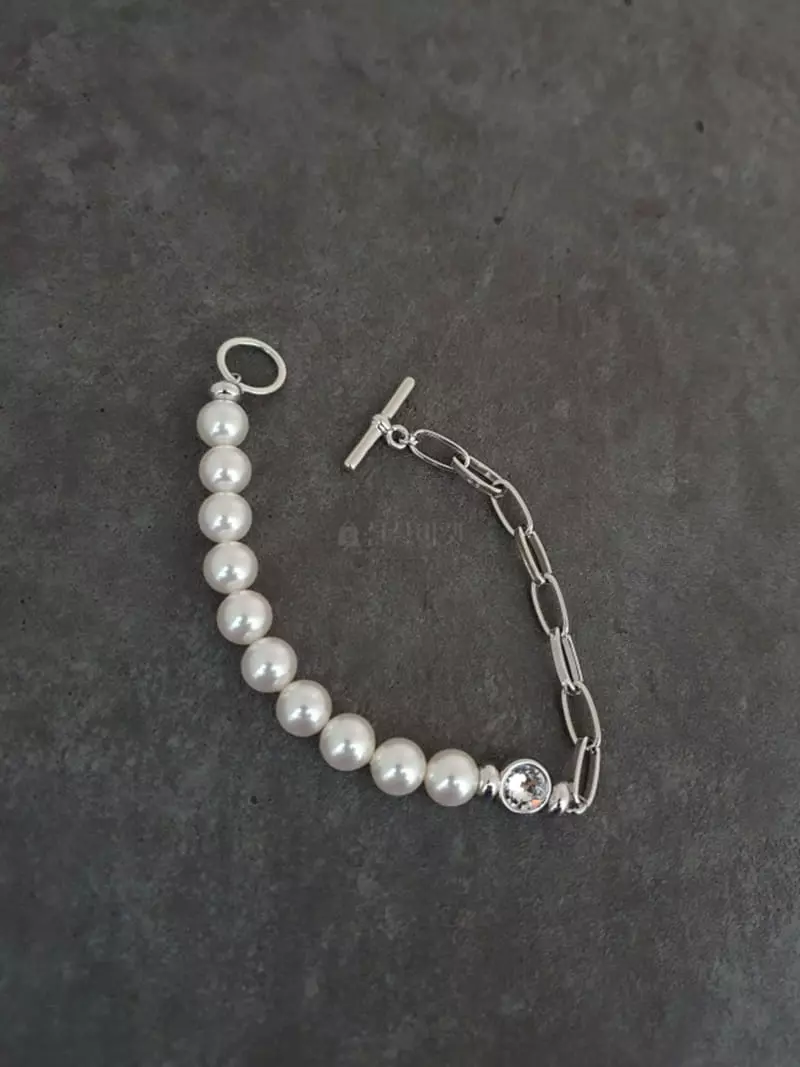 Blancchouette - Korean Women Fashion - #womensfashion - Swal Pearl Bracelet - 2