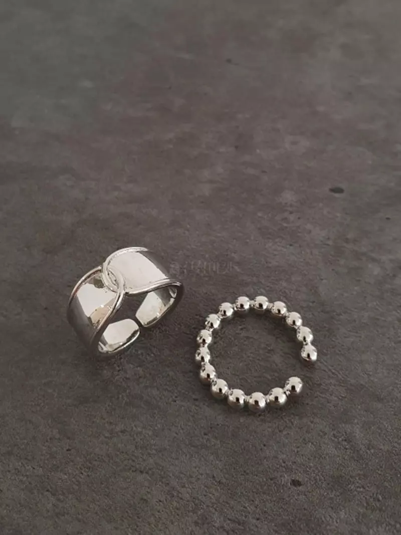 Blancchouette - Korean Women Fashion - #womensfashion - Double Ring 6