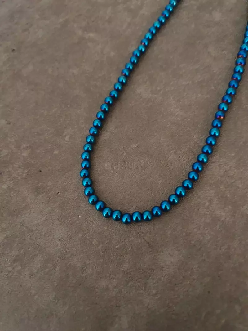 Blancchouette - Korean Women Fashion - #womensfashion - Hematite Necklace - 2