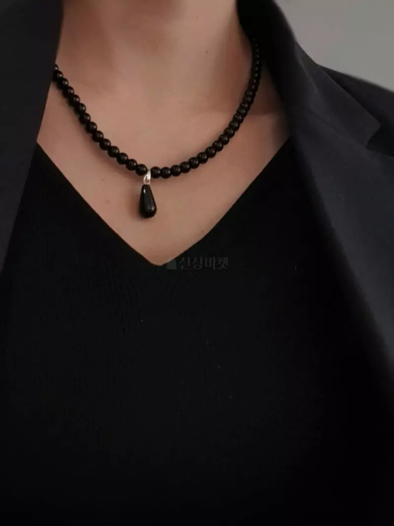 Blancchouette - Korean Women Fashion - #womensfashion - Black4 Necklace - 2