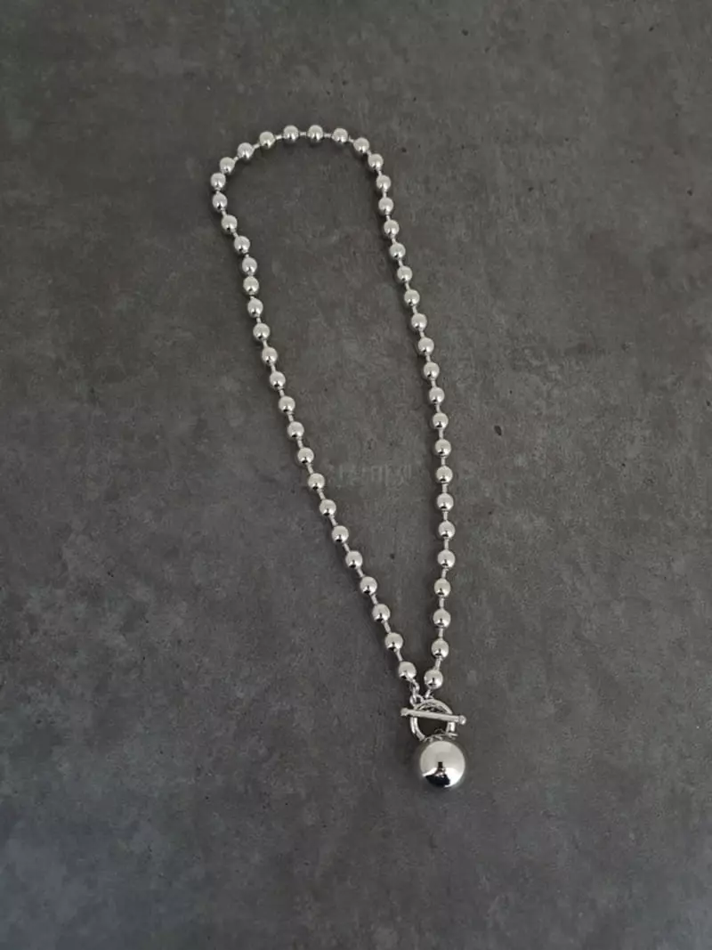 Blancchouette - Korean Women Fashion - #momslook - Ball 4 Necklace - 4