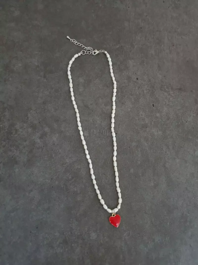 Blancchouette - Korean Women Fashion - #womensfashion - Heart 3 Necklace - 3