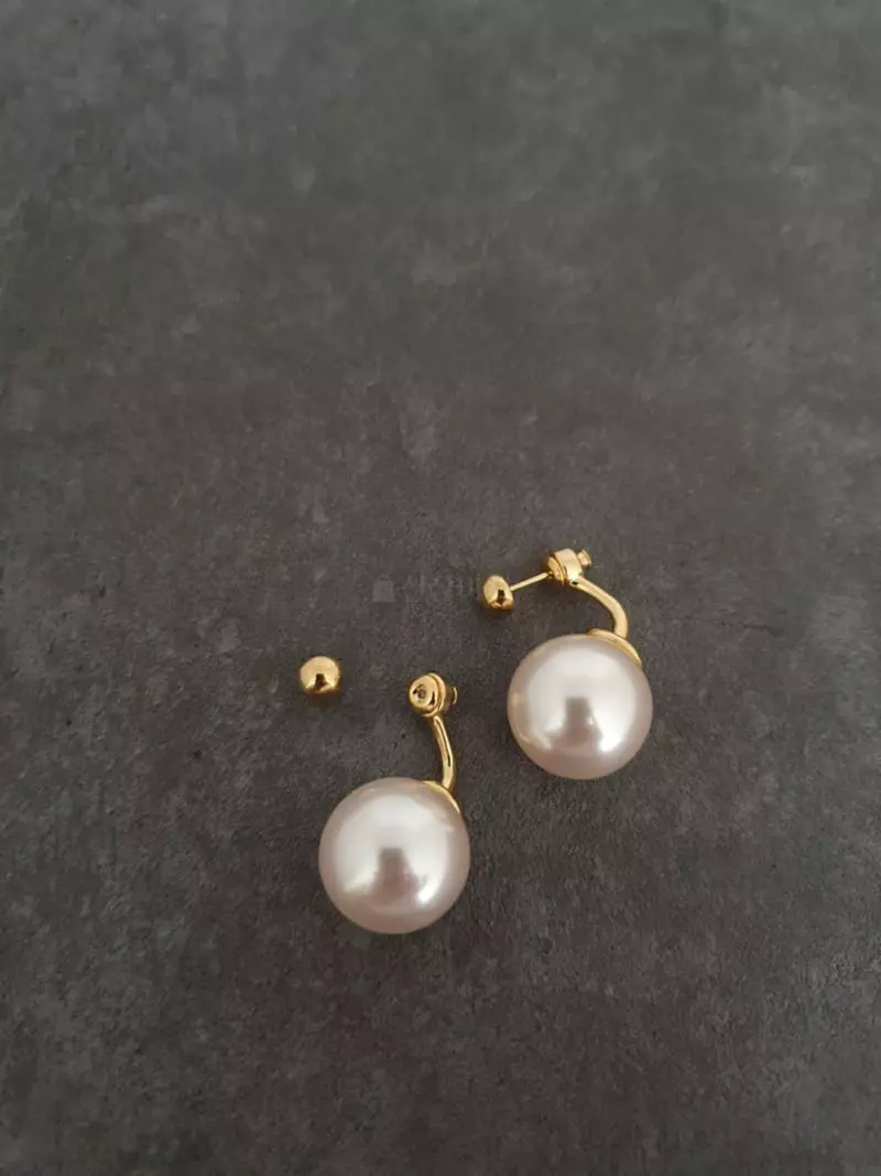 Blancchouette - Korean Women Fashion - #momslook - Pearl 10 Earring - 4
