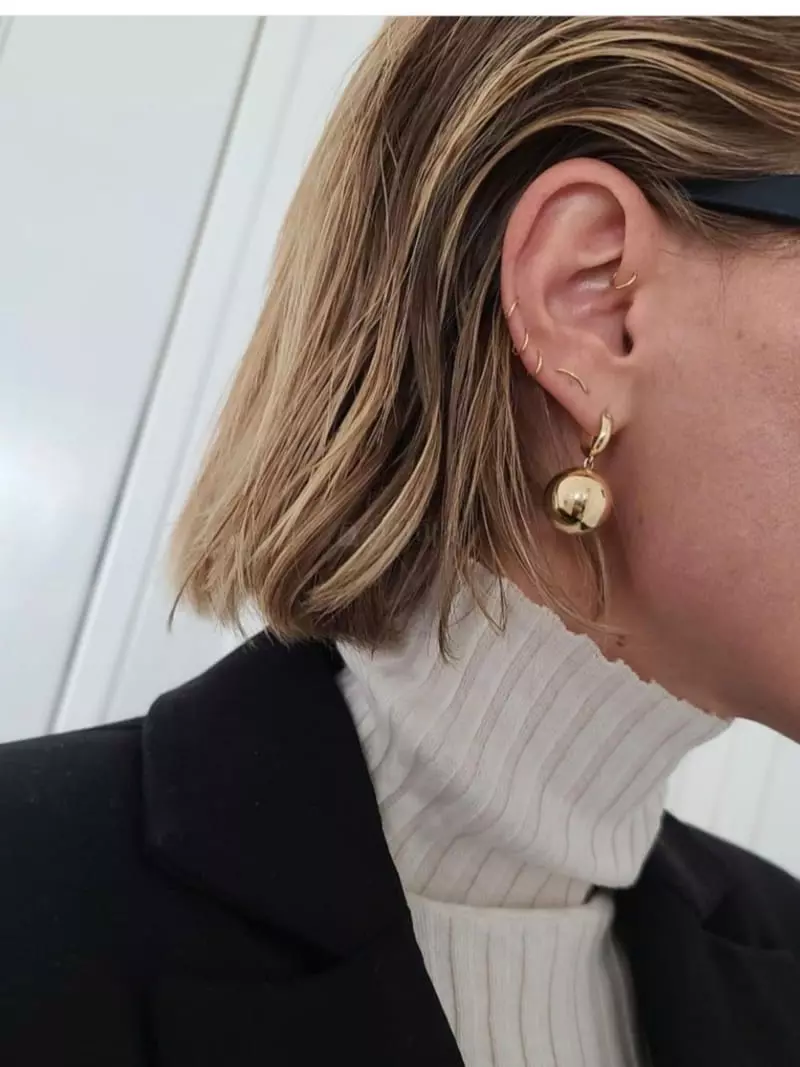 Blancchouette - Korean Women Fashion - #womensfashion - Ball 4 Earring
