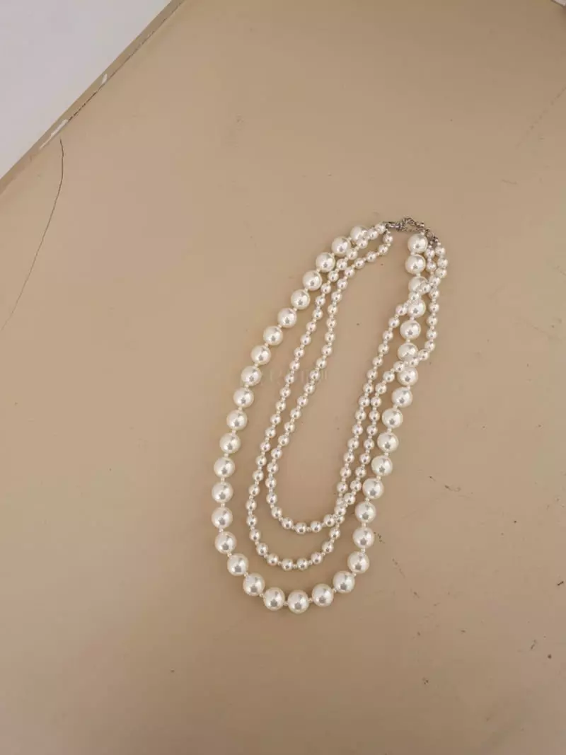 Blancchouette - Korean Women Fashion - #womensfashion - Pearl 2 Necklace