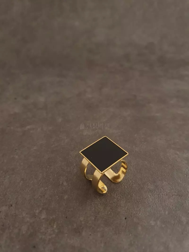 Blancchouette - Korean Women Fashion - #womensfashion - Black Ring