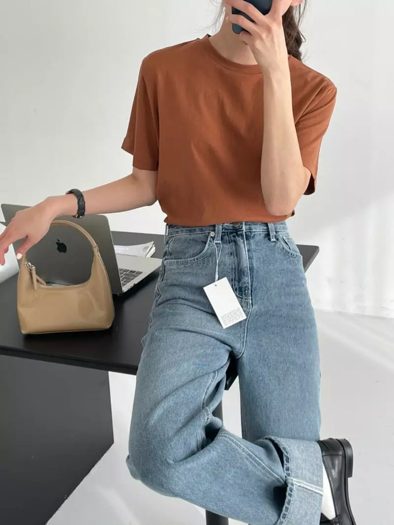 Bold - Korean Women Fashion - #momslook - Basic Tee - 3