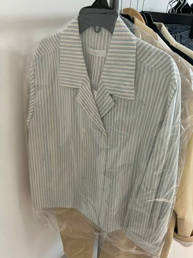 Bold - Korean Women Fashion - #womensfashion - Stripe Double Shirt - 4