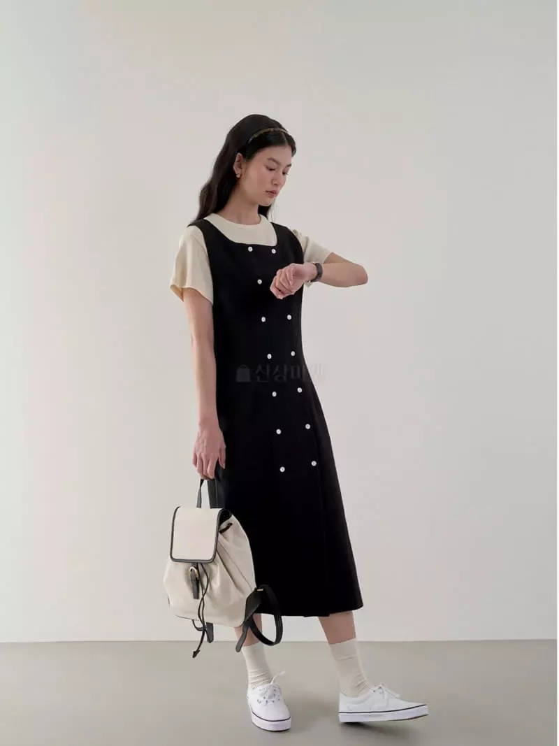 Bold - Korean Women Fashion - #momslook - Cotton Double One-piece