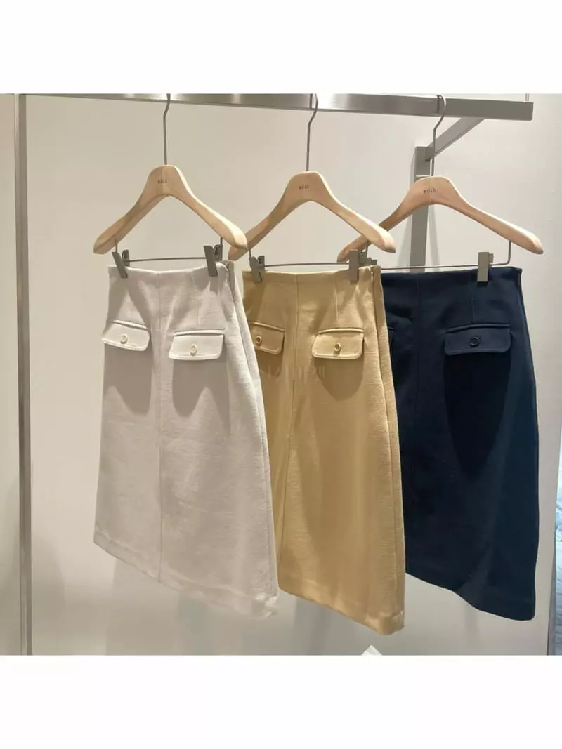 Bold - Korean Women Fashion - #momslook - Spring Pocket Skirt - 3