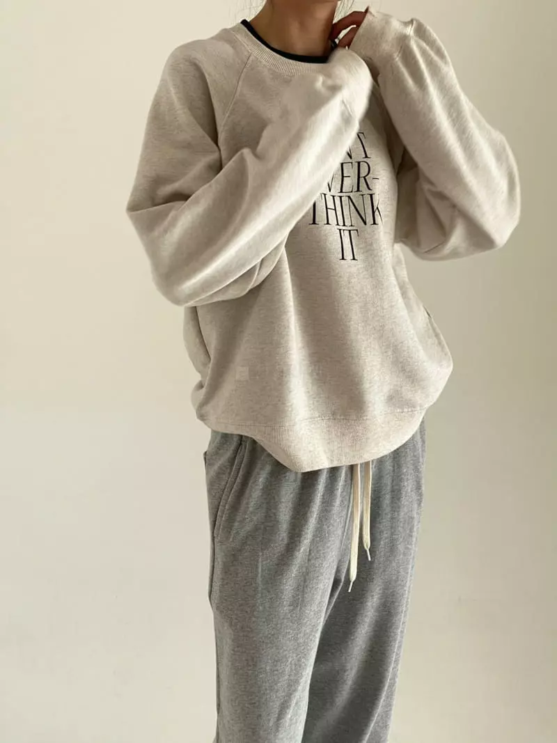 Bold - Korean Women Fashion - #momslook - Think Sweatshirt - 2