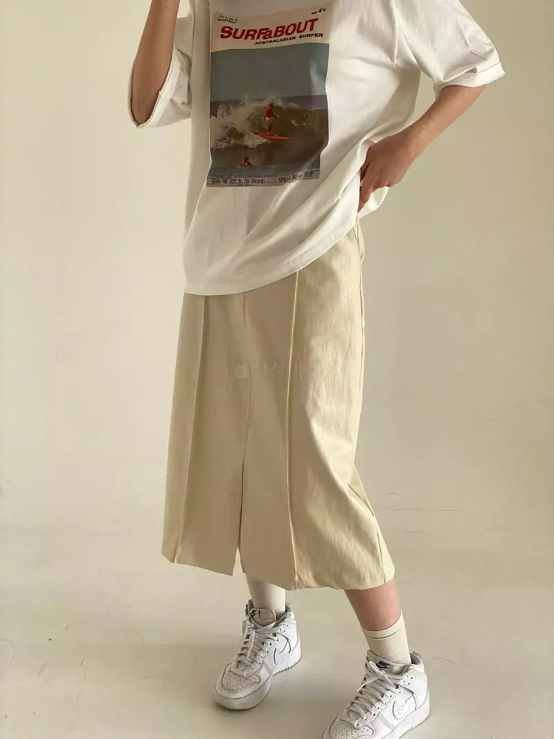 Bold - Korean Women Fashion - #momslook - Vegan Slit Skirt