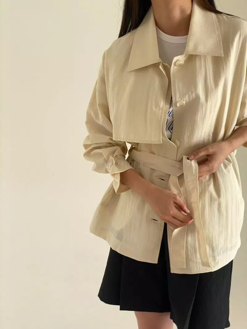 Bold - Korean Women Fashion - #momslook - New Half Trench Coat - 3