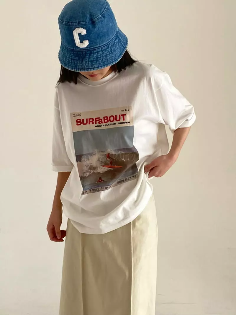 Bold - Korean Women Fashion - #momslook - Surfer Tee
