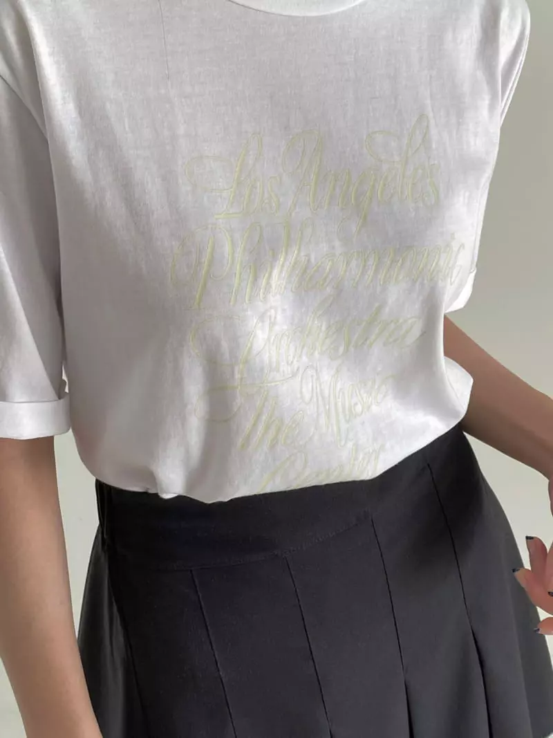 Bold - Korean Women Fashion - #momslook - Los Angeles Tee - 2
