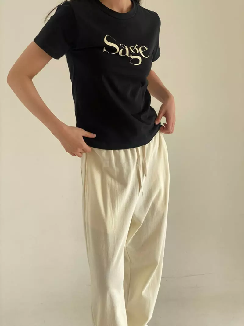 Bold - Korean Women Fashion - #momslook - Sage Tee