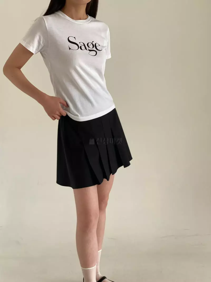 Bold - Korean Women Fashion - #momslook - Sage Tee - 3