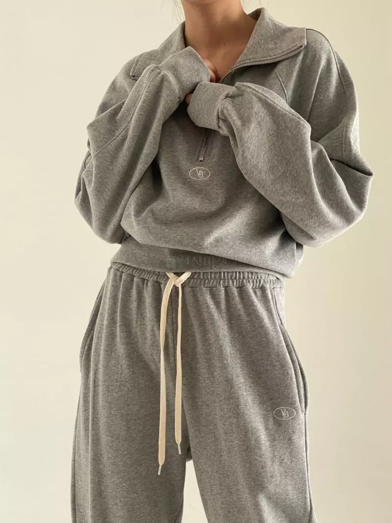 Bold - Korean Women Fashion - #momslook - Half Zip-up Sweatshirt - 3