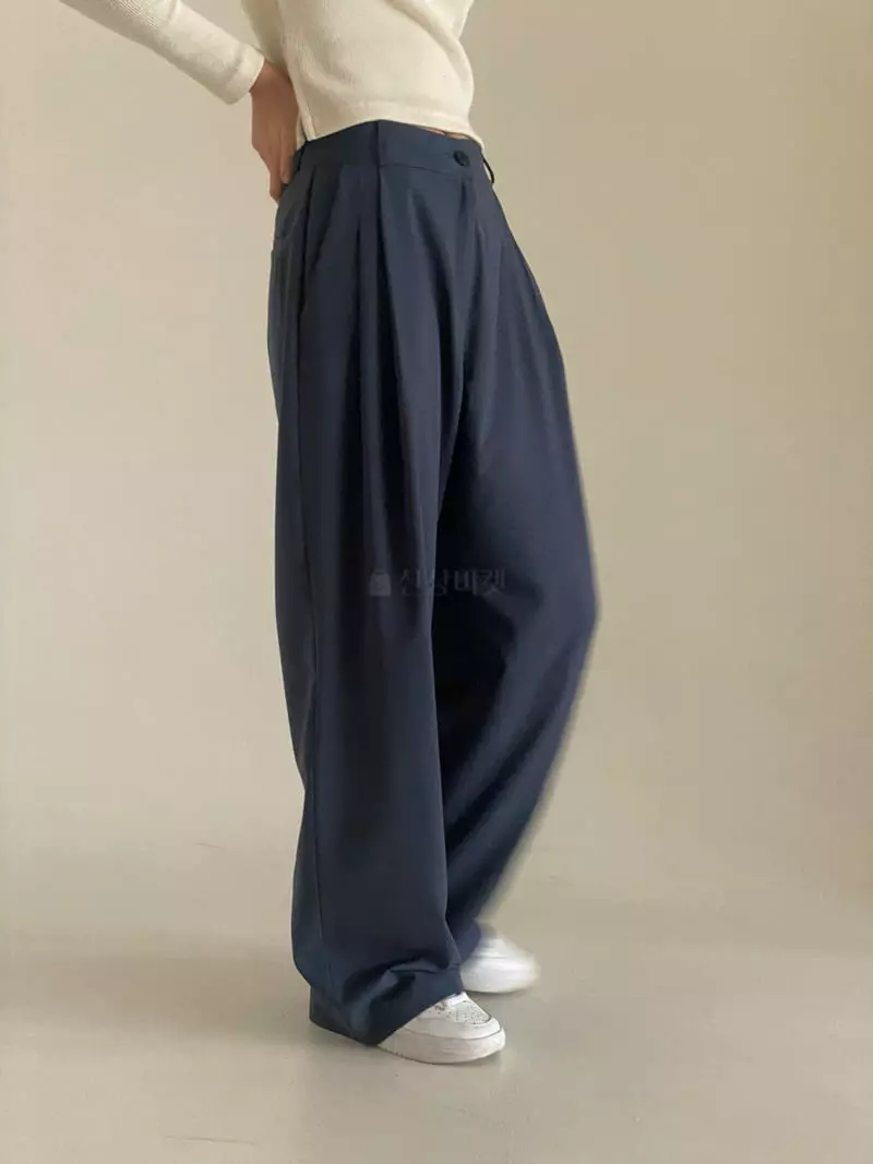 Bold - Korean Women Fashion - #vintagekidsstyle - Long Wide Pants - 4