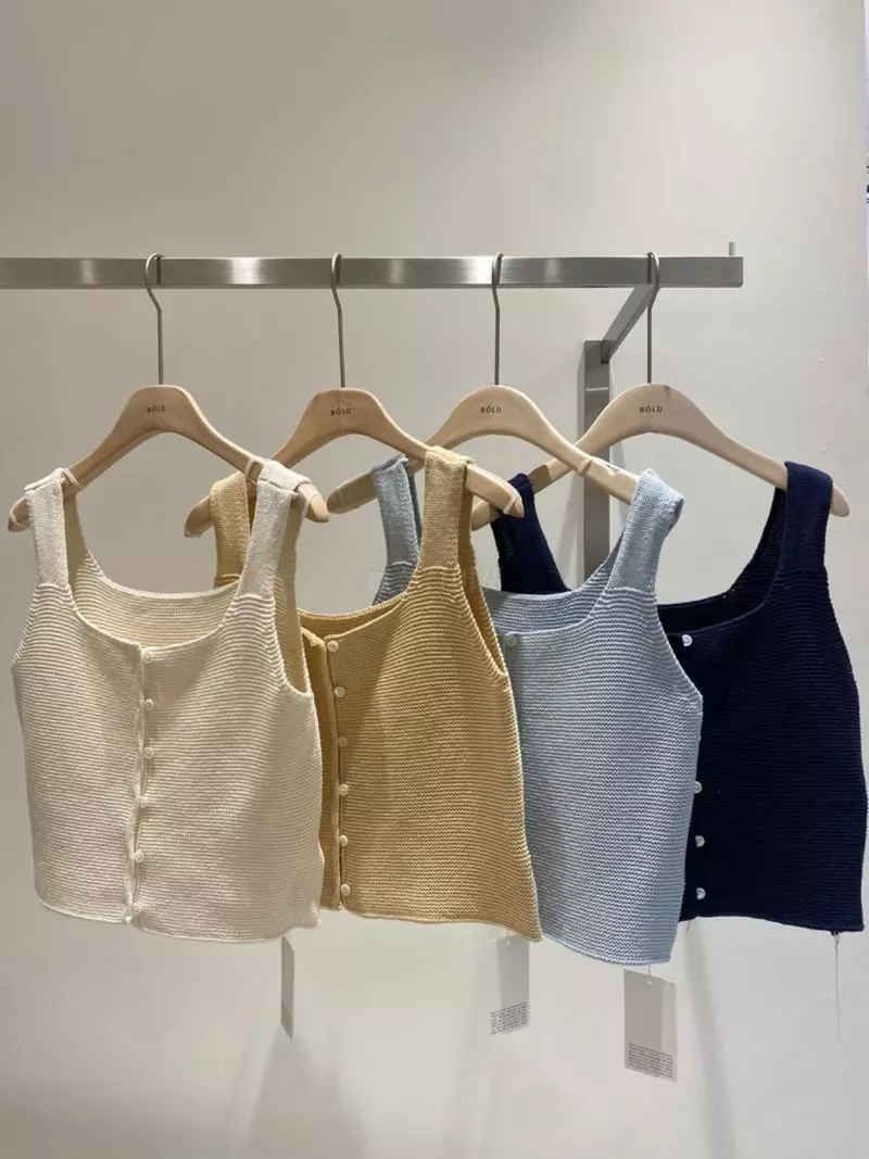 Bold - Korean Women Fashion - #vintageinspired - Double Side Sleeveless Tee - 4