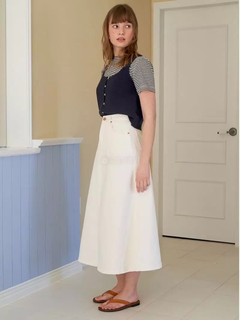 Bold - Korean Women Fashion - #vintagekidsstyle - Flare Long Skirt - 3