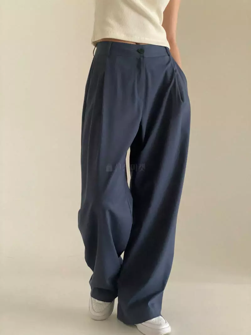 Bold - Korean Women Fashion - #vintagekidsstyle - Long Wide Pants - 3