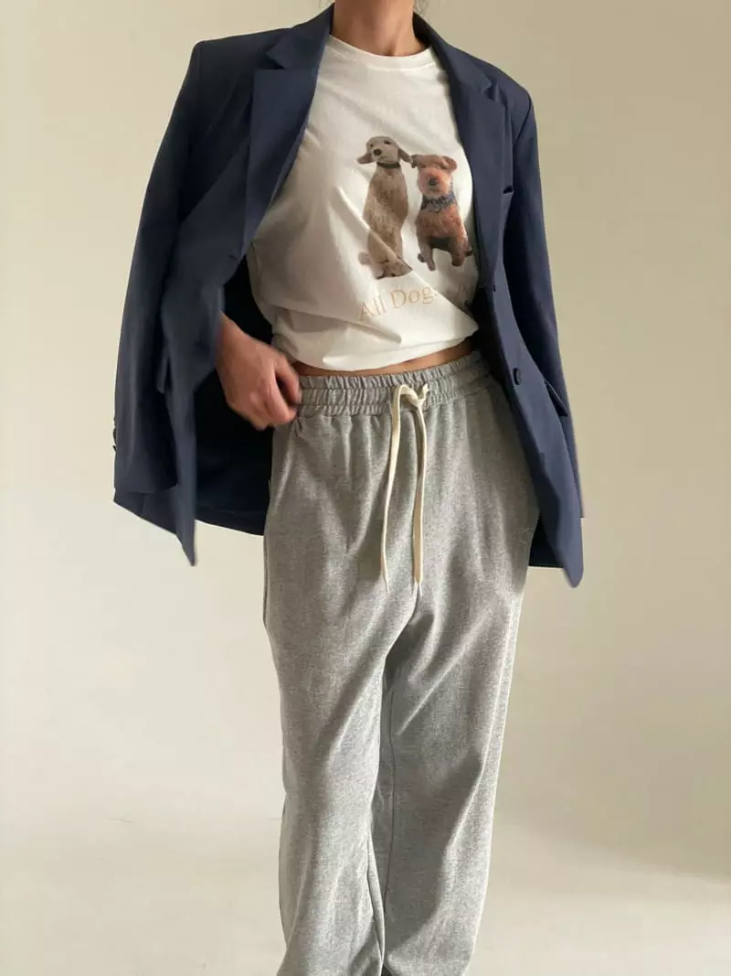 Bold - Korean Women Fashion - #vintagekidsstyle - Puppy Tee - 2