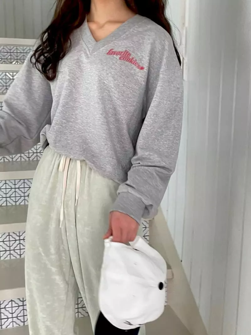 Bold - Korean Women Fashion - #momslook - Cookie Sweatshirt - 4