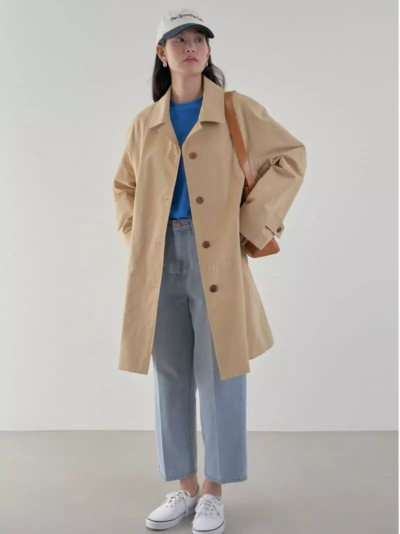 Bold - Korean Women Fashion - #womensfashion - Single Half Trench Coat - 3