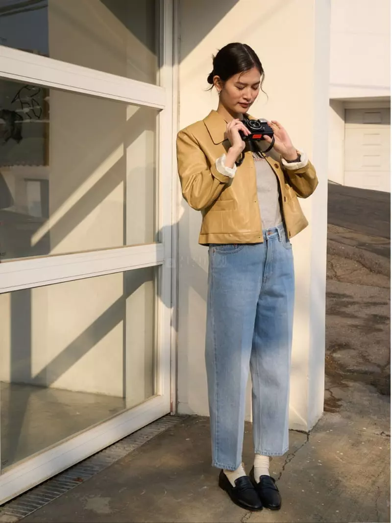 Bold - Korean Women Fashion - #womensfashion - Leather Short Jacket - 2