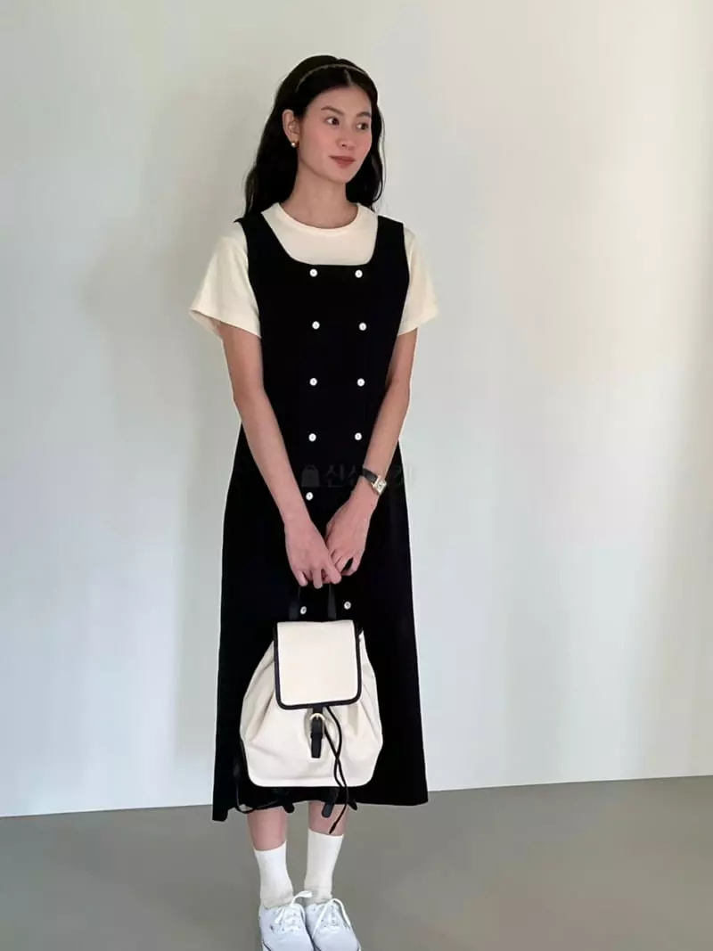 Bold - Korean Women Fashion - #womensfashion - Cotton Double One-piece - 2