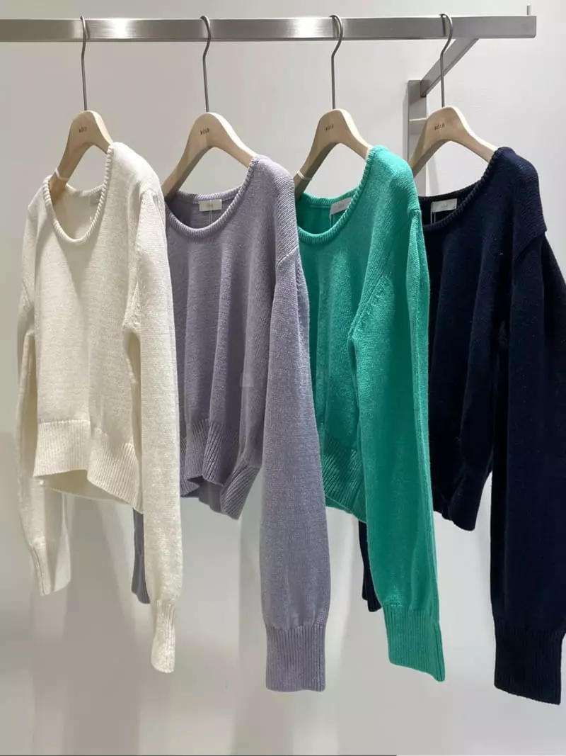 Bold - Korean Women Fashion - #momslook - Former Knit Tee - 4