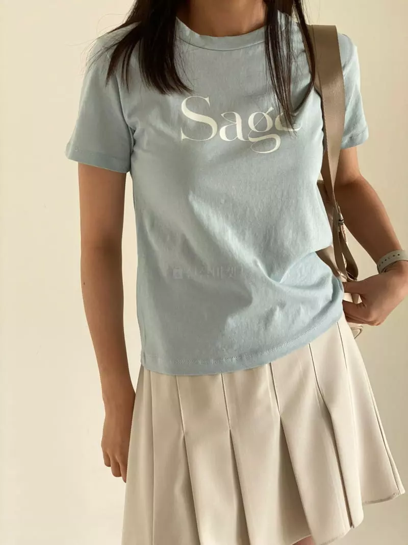 Bold - Korean Women Fashion - #momslook - Sage Tee - 4
