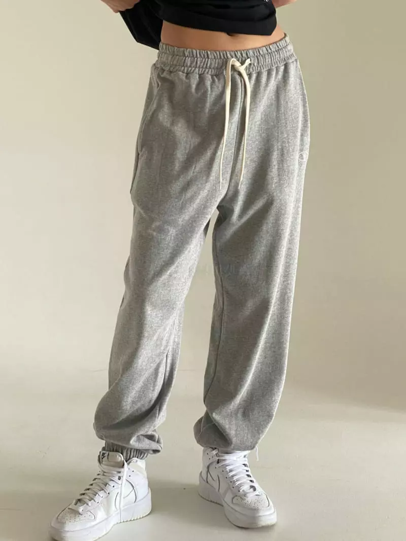 Bold - Korean Women Fashion - #womensfashion - Embroidery Jogger Pants