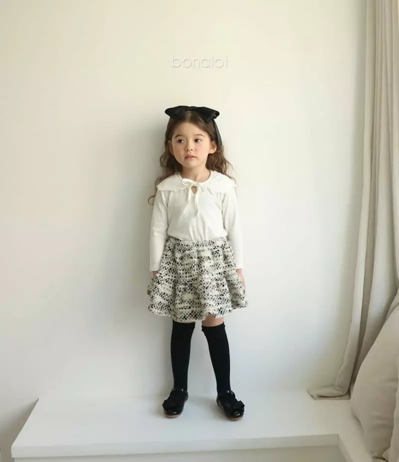 Bonaloi - Korean Children Fashion - #Kfashion4kids - Gold Heart Skirt - 3