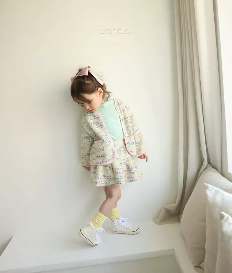 Bonaloi - Korean Children Fashion - #childofig - Gold Heart Skirt - 8