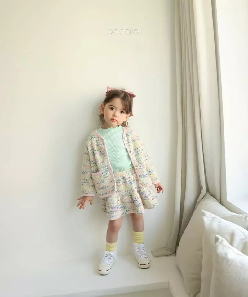 Bonaloi - Korean Children Fashion - #childofig - Gold Heart Cardigan - 7