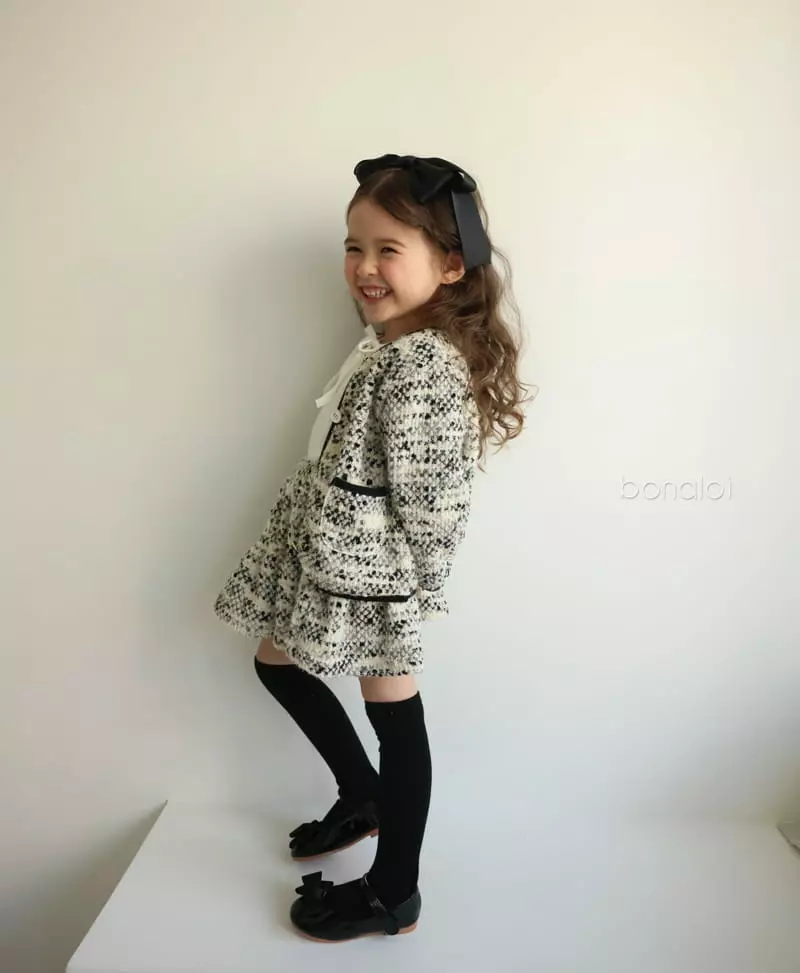 Bonaloi - Korean Children Fashion - #childofig - Gold Heart Cardigan - 8